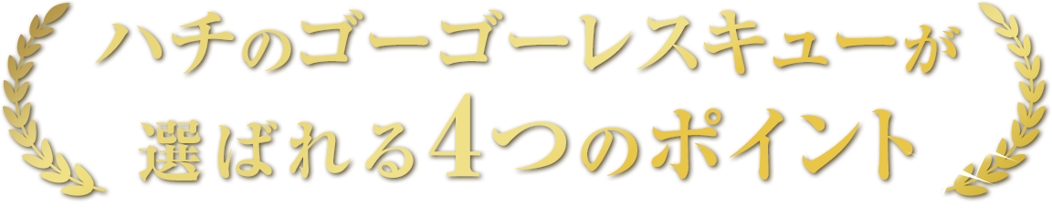 ハチのゴーゴーレスキューが選ばれるポイント